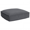 Poduszka Antracyt 50 x 50 x 12 cm Materiał Oxford
