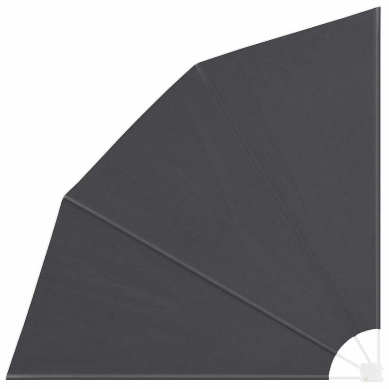 Ekran Prywatności Balkonowej Czarny 210 x 210 cm Poliester