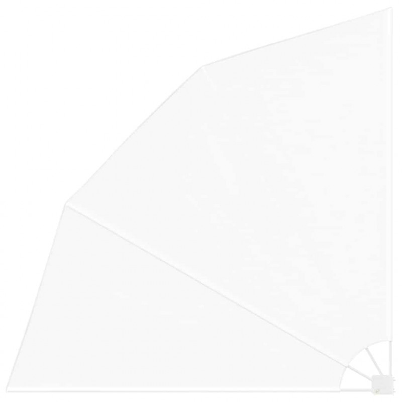 Ekran Prywatności Balkonowej Biały 210 x 210 cm Poliester