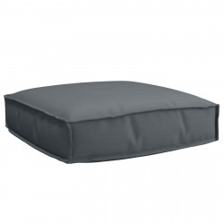 Poduszka Antracyt 60 x 60 x 12 cm Materiał Oxford