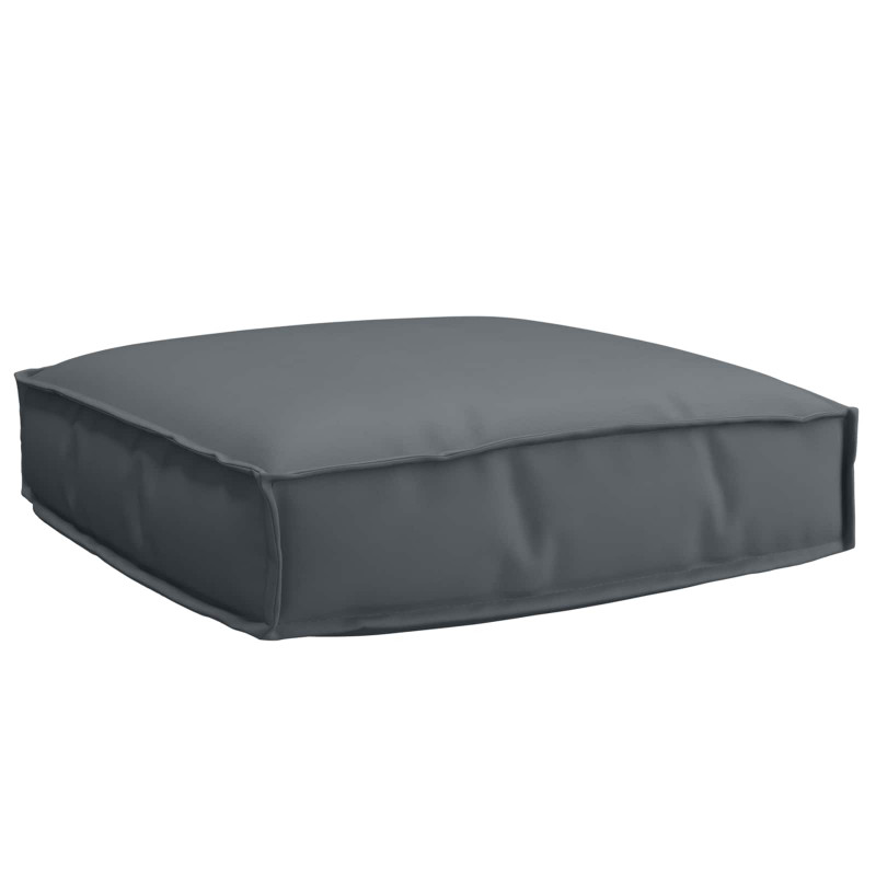 Poduszka Antracyt 60 x 60 x 12 cm Materiał Oxford