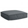 Poduszka Antracyt 60 x 60 x 12 cm Materiał Oxford