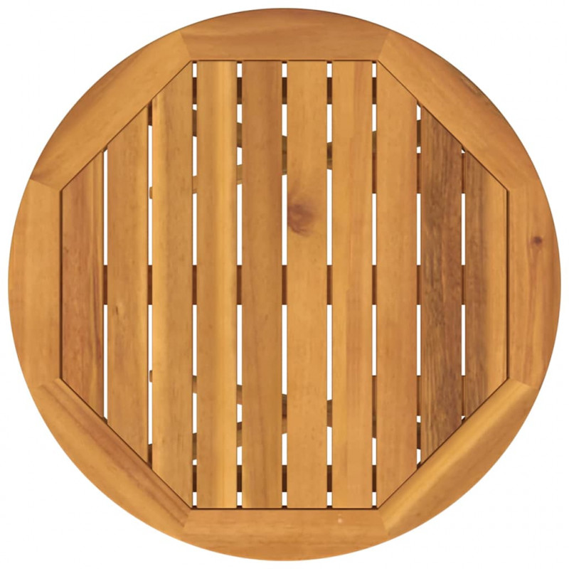 Zestaw Bistro Ogrodowego 3 pcs Brązowy Lite Drewno Akacji