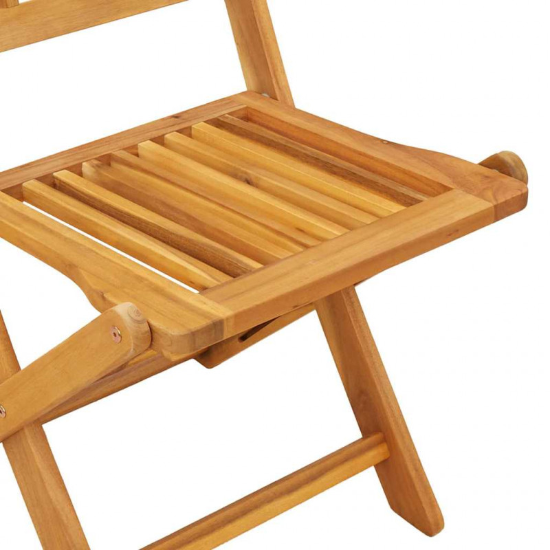 Zestaw Bistro Ogrodowego 3 pcs Brązowy Lite Drewno Akacji