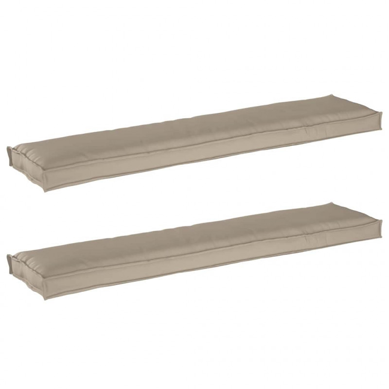 Zestaw poduszek na paletę 2 pcs Ciemnoszary 180 x 40 x 8 cm