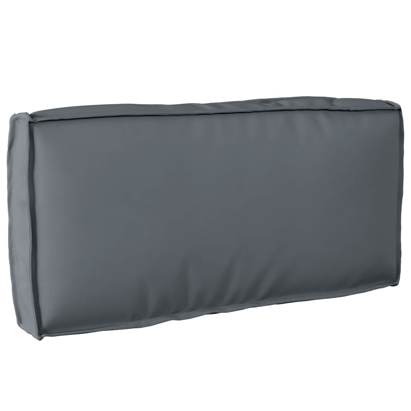 Poduszka Antracyt 80 x 40 x 12 cm Materiał Oxford