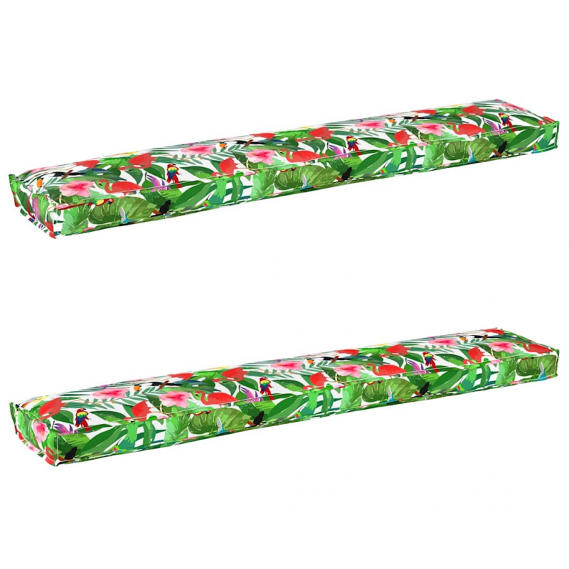 Zestaw poduszek na paletę Kwiatowy 2 pcs Tropikalna dżungla