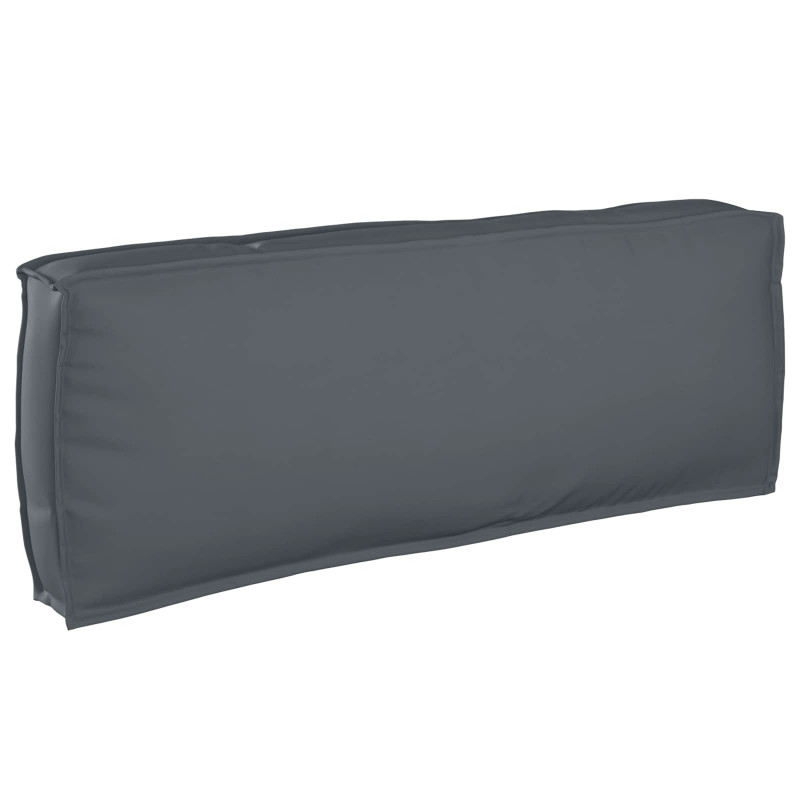 Poduszka Antracyt 120 x 40 x 12 cm Materiał Oxford
