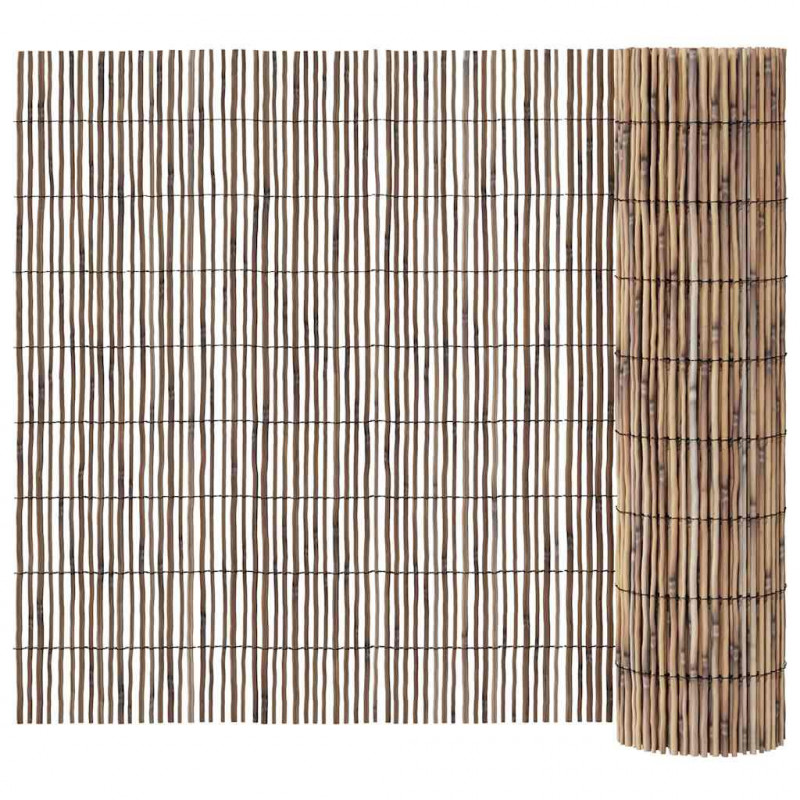 Ogrodzenie z Wierzb Naturalny 400 x 140 cm Trawa