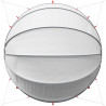 Kopuła basenowa Szary i pomarańczowy 430 x 430 x 210 cm