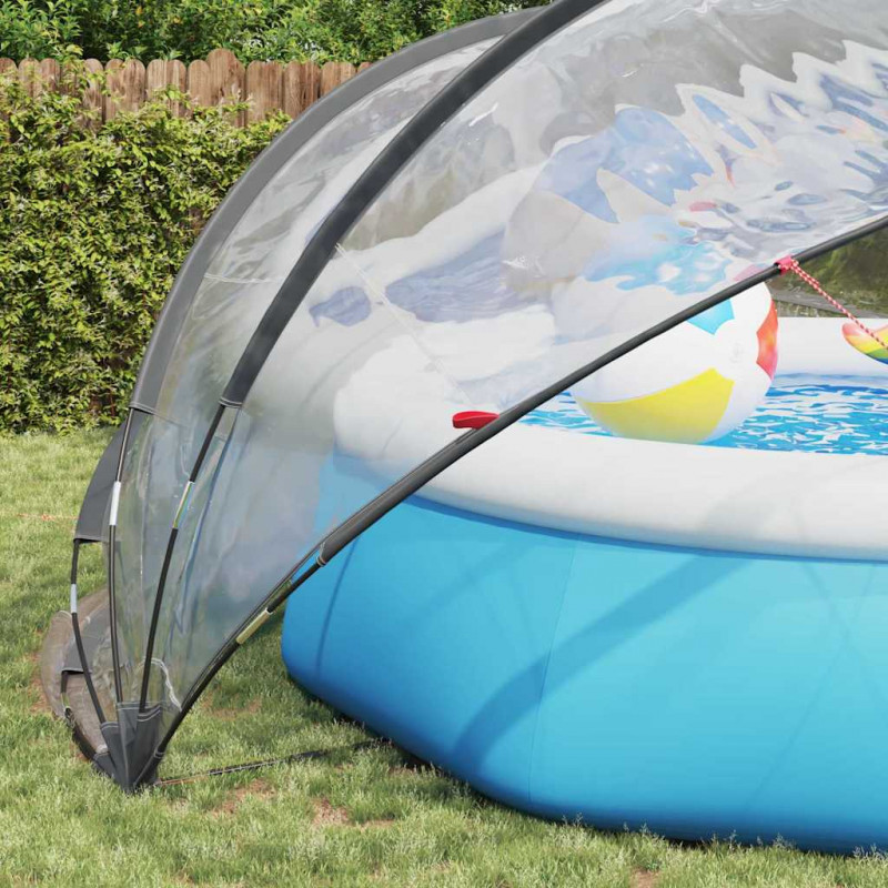 Kopuła basenowa przezroczysty 430 x 430 x 210 cm PVC