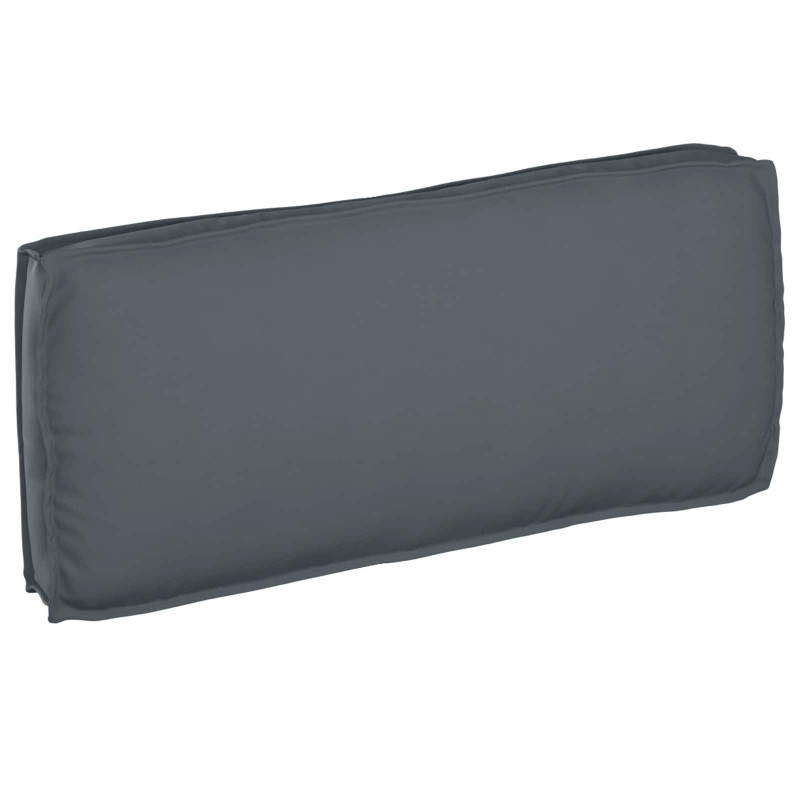 Poduszka Antracyt 120 x 50 x 12 cm Materiał Oxford