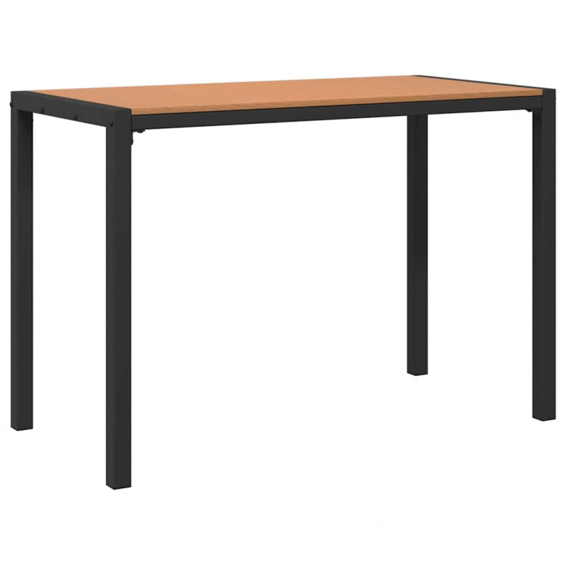 Zestaw do jadalni w ogrodzie 3 pcs Brązowy Stal