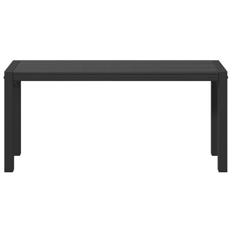 Ławka ogrodowa Czarny 100 x 28 x 45cm Stal