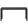 Ławka ogrodowa Czarny 100 x 28 x 45cm Stal