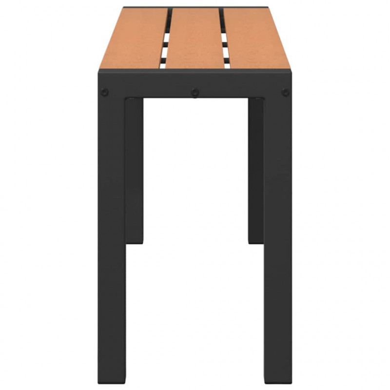 Ławka ogrodowa Brązowy 100 x 28 x 45cm Stal