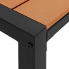 Ławka ogrodowa Brązowy 100 x 28 x 45cm Stal