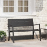 Ławka ogrodowa Czarny 118 x 54 x 77cm Stal