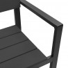 Ławka ogrodowa Czarny 118 x 54 x 77cm Stal