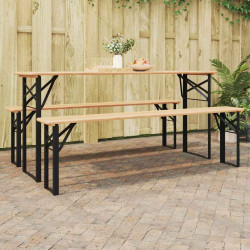Noga stołu piwnego 2 pcs Czarny 39 x 3 x 75 cm
