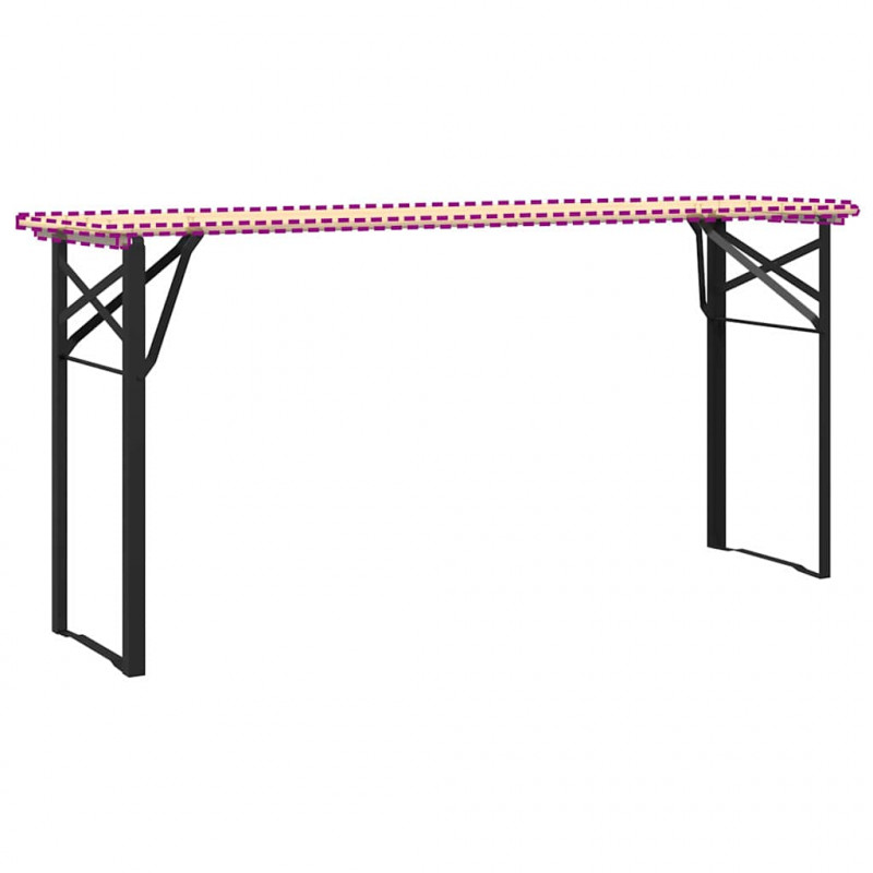 Noga stołu piwnego 2 pcs Czarny 39 x 3 x 75 cm