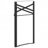 Noga stołu piwnego 2 pcs Czarny 39 x 3 x 75 cm