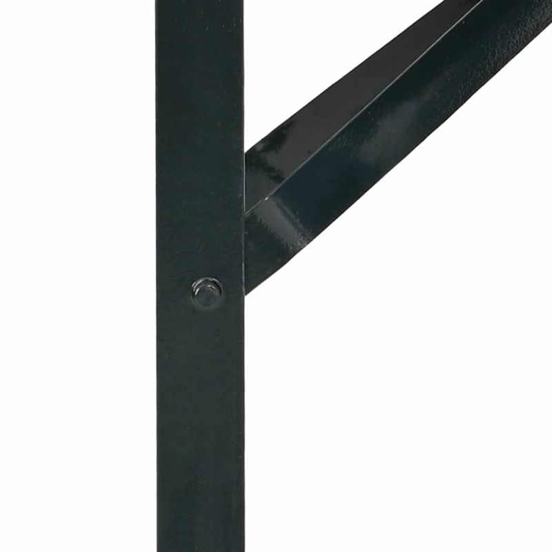 Noga stołu piwnego 2 pcs Czarny 39 x 3 x 75 cm