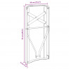 Noga stołu piwnego 2 pcs Czarny 39 x 3 x 75 cm