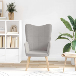 fotel Jasnoszary 62 x 67 x 95,5 cm Tkanina sherpa