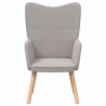 fotel Jasnoszary 62 x 67 x 95,5 cm Tkanina sherpa