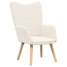 fotel Kremowy 62 x 67 x 95,5 cm Tkanina sherpa