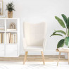 fotel Kremowy 62 x 67 x 95,5 cm Tkanina sherpa