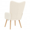 fotel Kremowy 62 x 67 x 95,5 cm Tkanina sherpa