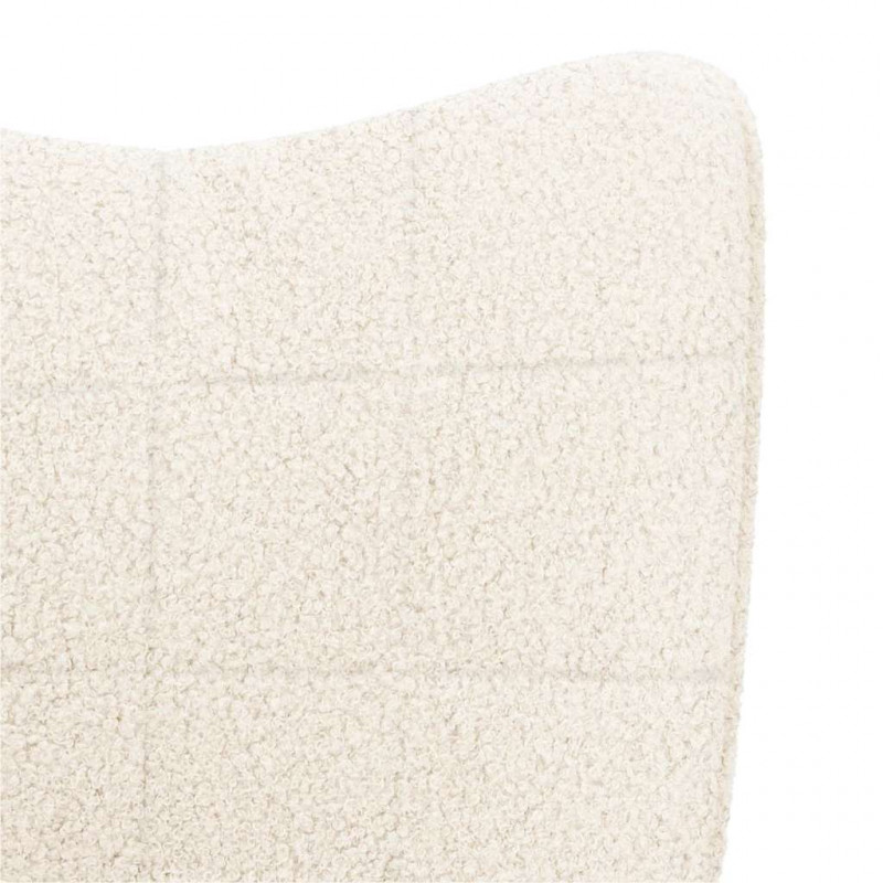 fotel Kremowy 62 x 67 x 95,5 cm Tkanina sherpa