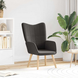 fotel Ciemnoszary 62 x 67 x 95,5 cm Tkanina sherpa