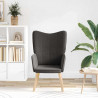 fotel Ciemnoszary 62 x 67 x 95,5 cm Tkanina sherpa