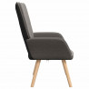 fotel Ciemnoszary 62 x 67 x 95,5 cm Tkanina sherpa