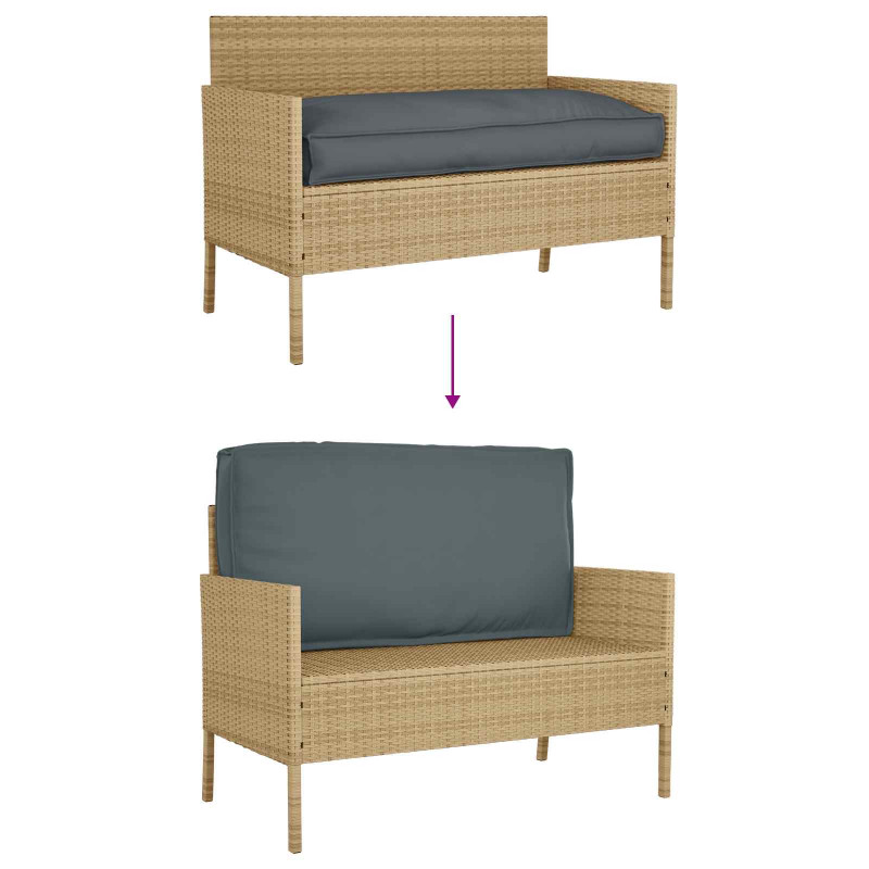 Poduszka Antracyt 120 x 60 x 12 cm Materiał Oxford