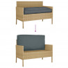 Poduszka Antracyt 120 x 60 x 12 cm Materiał Oxford