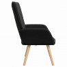 fotel Czarny 62 x 67 x 95,5 cm Tkanina sherpa