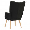 fotel Czarny 62 x 67 x 95,5 cm Tkanina sherpa