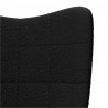 fotel Czarny 62 x 67 x 95,5 cm Tkanina sherpa