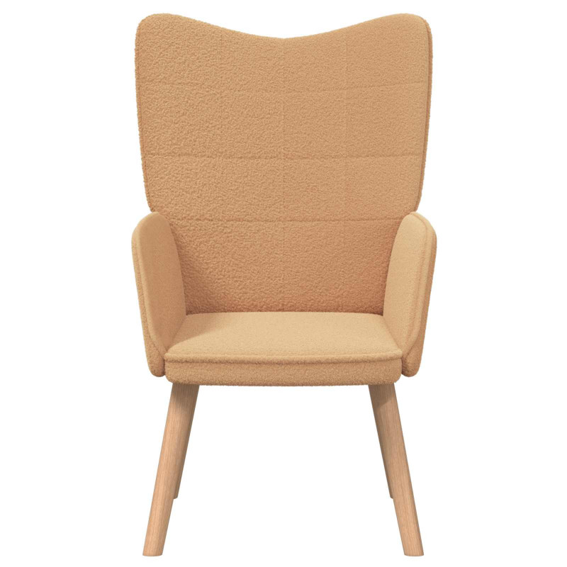 fotel Beżowy 62 x 67 x 95,5 cm Tkanina sherpa
