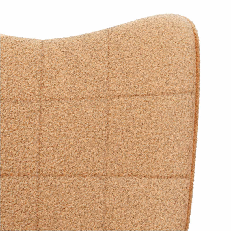 fotel Beżowy 62 x 67 x 95,5 cm Tkanina sherpa