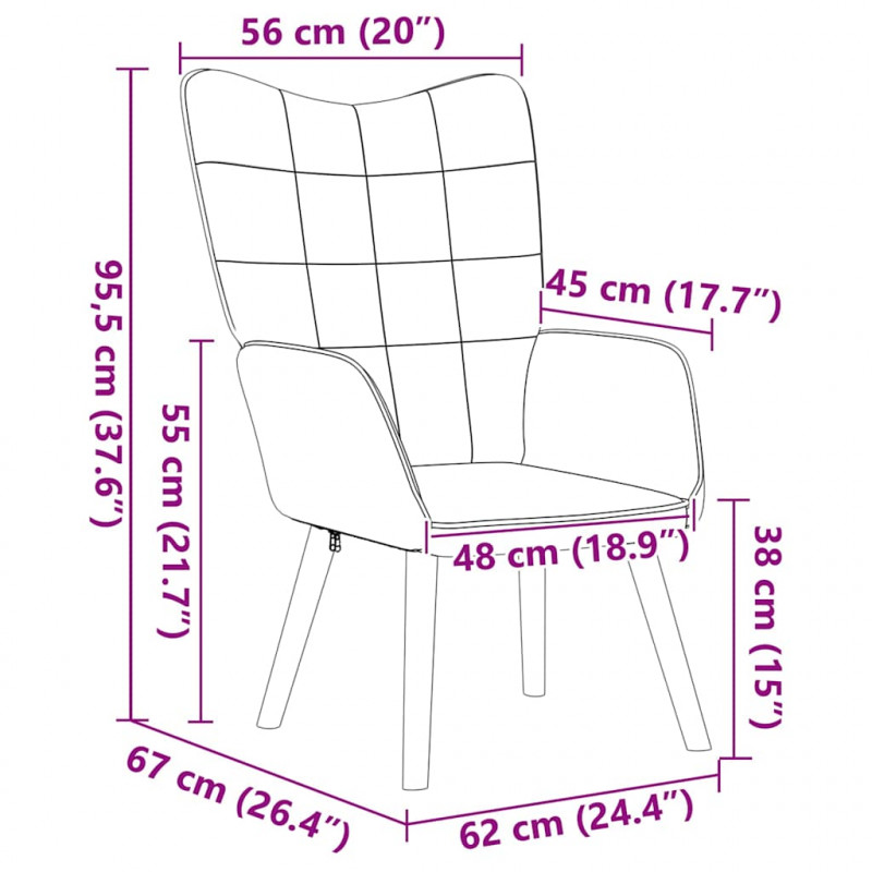 fotel Beżowy 62 x 67 x 95,5 cm Tkanina sherpa