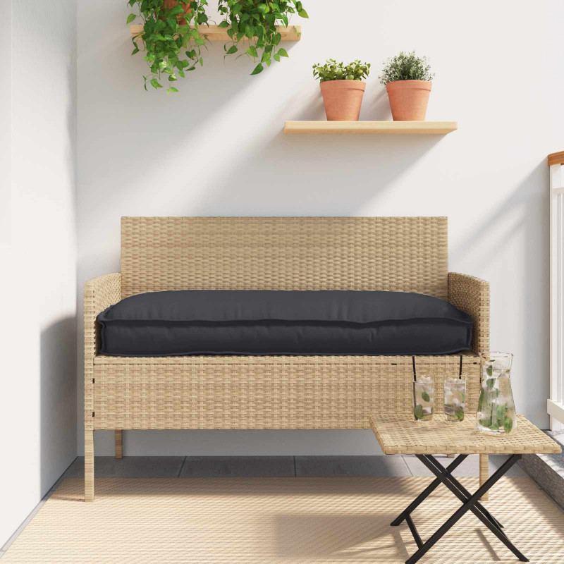 Poduszka Czarny 120 x 60 x 12 cm Materiał Oxford