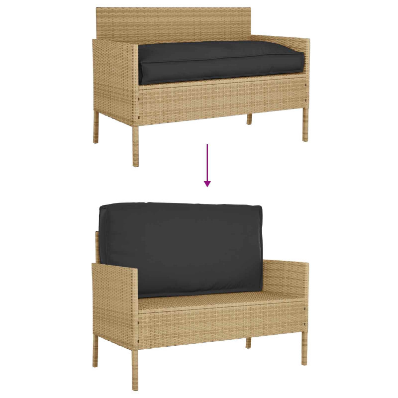 Poduszka Czarny 120 x 60 x 12 cm Materiał Oxford