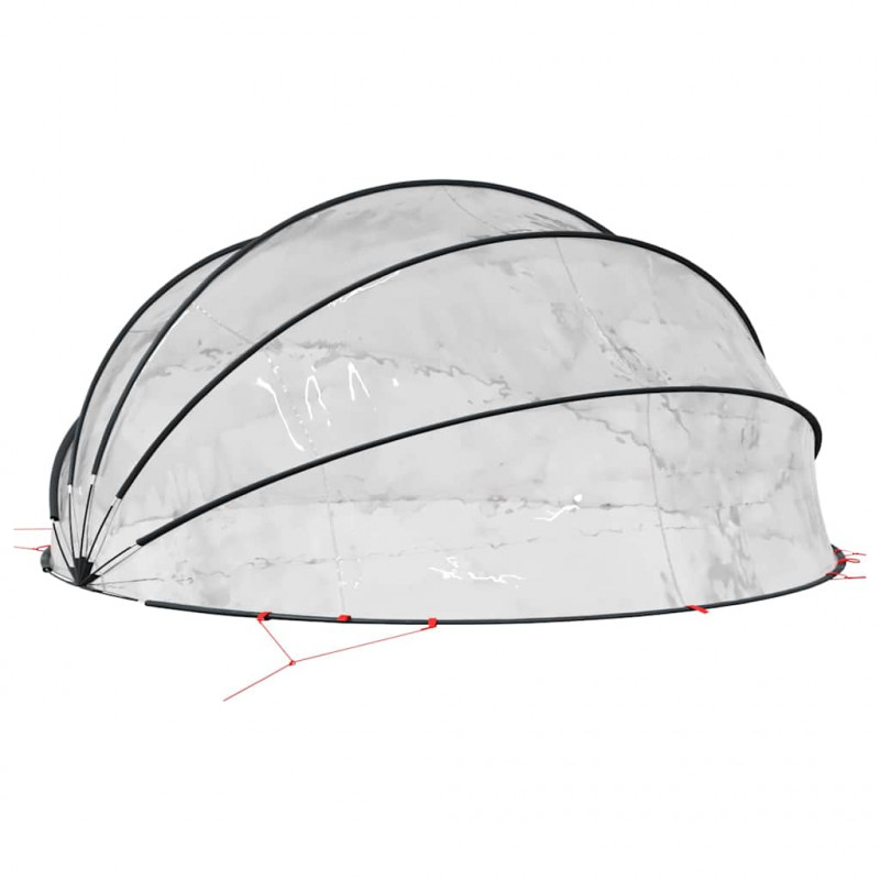 Kopuła basenowa przezroczysty 500 x 500 x 236 cm PVC