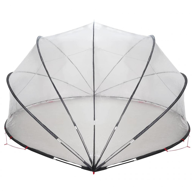 Kopuła basenowa przezroczysty 500 x 500 x 236 cm PVC