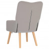 fotel Jasnoszary 63 x 67 x 94 cm Tkanina owcza i sklejka